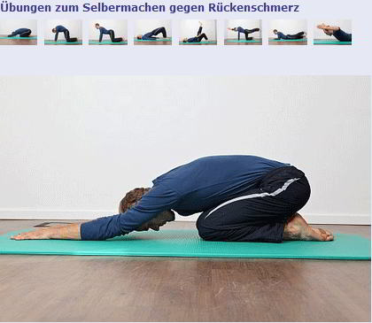 Einfache Übungen gegen Rückenschmerzen © Gelenk-Klinik.de Einfache Übungen gegen Rückenschmerzen