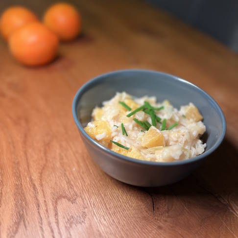 Spitzkohl-Orangen-Risotto Rezept