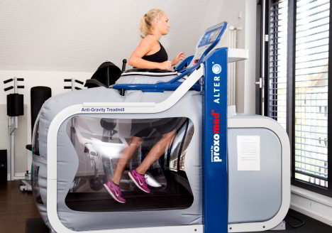 Rehabilitation with the modern Anti Gravity Treadmill